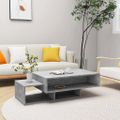 vidaXL Konferenčný stolík, betónovo sivý 105x55x32cm, kompozitné drevo
