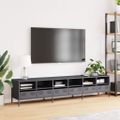 vidaXL TV skrinka antracit 202x39x43,5 cm oceľ valcovaná za studena