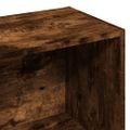 vidaXL Knižnica dymový dub 57x28,5x107,5 cm kompozitné drevo