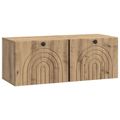 vidaXL Nástenná TV skrinka 78,5 x 31 x 30 cm Dub artisan