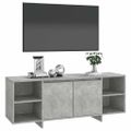 vidaXL TV skrinka betónová sivá 130x35x50 cm drevotrieska