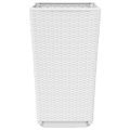 vidaXL Záhradné kvetináče 4 ks biele 32,5x32,5x57 cm PP