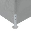 vidaXL Párty stan 900 x 300 x 255 cm Svetlosivá PE a oceľ