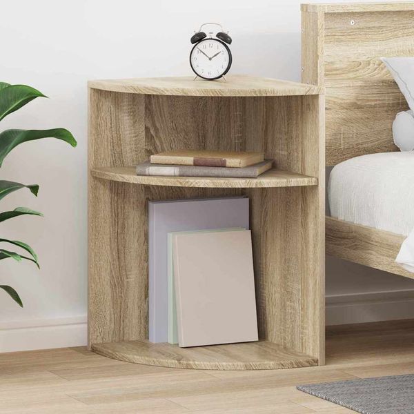 vidaXL Koncový stôl Sonoma dub 39,7 x 39,7 x 60 cm Kompozitné drevo