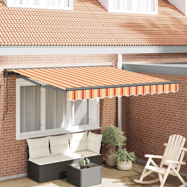 vidaXL Rám markízy Viacfarebný 300 x 250 cm Polyester s PU povrchom