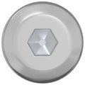 vidaXL Skrutka 2 ks Strieborná M6 x 120 mm Oceľ
