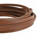 vidaXL Kožený remienok 1 Hnedá 200 x 0,3 cm Koža