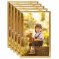 vidaXL Fotorámiky na stenu, koláž 5 ks, zlaté 42x59,4 cm, MDF