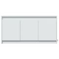 vidaXL TV stolík s LED biely 100x34x50 cm kompozitné drevo