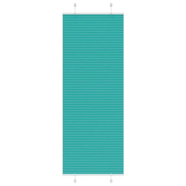 vidaXL Plisovaná roleta petrolejovo zelená 70x200 cm šírka látky 69,4 cm polyester