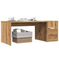 vidaXL Konferenčný stolík dub artisan 90x45x35 cm kompozitné drevo
