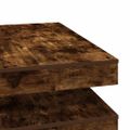 vidaXL konferenčný stolík otočný o 360 stupňov dub dymový 90x90x34,5cm