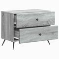 vidaXL Nočný stolík Sivá sonoma 62 x 34,5 x 47,5 cm Kompozitné drevo