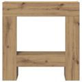 vidaXL Obloženie krbu dub artisan 81x18x82 cm kompozitné drevo