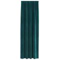 vidaXL Zatemňovacie závesy 2 ks Tmavozelená 140 x 245 cm Zamat