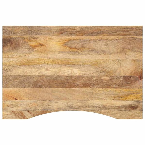 vidaXL Stolová doska so zakrivením 100x60x2,5 cm surový mangový masív