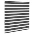 vidaXL Zebra roleta čierna 140x150 cm šírka látky 135,9cm polyester