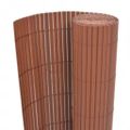 vidaXL Obojstranný záhradný plot 110x400 cm hnedý