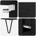 vidaXL Highboard 2 ks Čierny dub 69,5 x 34 x 180 cm