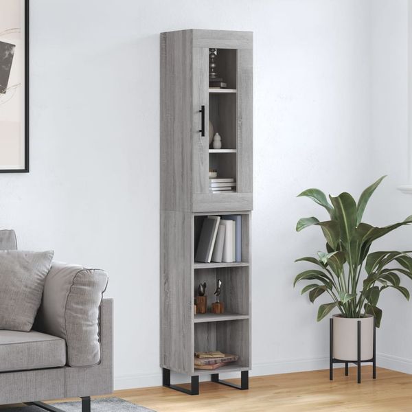 vidaXL Vysoká skrinka dub sonoma 34,5x34x180 cm spracované drevo