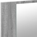 vidaXL LED kúpeľňová zrkadlová skrinka sivá sonoma 80x12x45 cm akryl