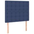 vidaXL Posteľný rám boxspring s matracom modrý 90x190 cm látka