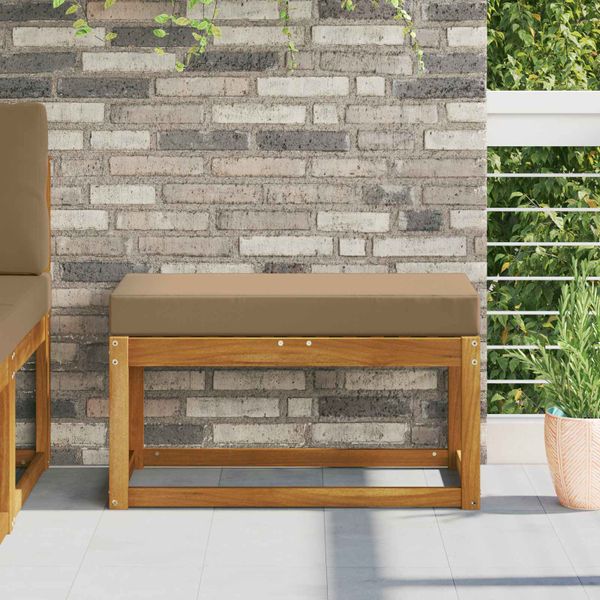 vidaXL Vankúš na vonkajšie sedenie Sivohnedá 80 x 40 x 8 cm