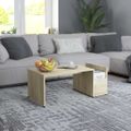 vidaXL Konferenčný stolík dub sonoma 90x45x35 cm kompozitné drevo