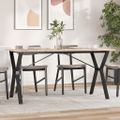 vidaXL Jedálenský stolík v tvare Y 160x80x75 cm borovica a oceľ