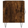 vidaXL Nočný stolík dymový dub 40x40x50 cm kompozitné drevo
