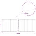 vidaxl Obrubník trávnika 20 m x 30 cm Pozinkovaná oceľ Strieborná