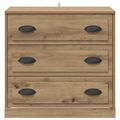 vidaXL Servírovacia skriňa Remeselný dub 70 x 35,5 x 67,5 cm
