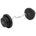 vidaXL Zakrivená obojručná činka so závažiami 60 kg