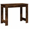 vidaXL Stôl dymový dub 100x45x75 cm kompozitné drevo