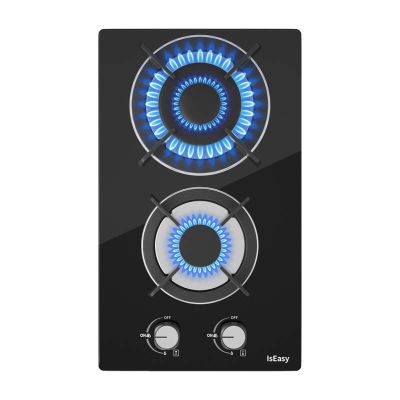 IsEasy MGBG-312A dvojzónový plynový sporák so skleneným panelom