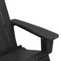 vidaXL Adirondack hojdacie kreslá 2 ks Čierna HDPE