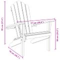 vidaXL Záhradná stolička Adirondack 77x78x95 cm masívne tíkové drevo
