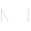 vidaXL Záhradný Euro plot s betónovým podkladom 10 x 1 m Strieborná