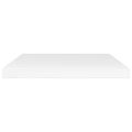 vidaXL Prídavné police 4ks, lesklé biele 40x20x1,5cm, kompozitné drevo