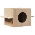 VidaXL Domček pre mačky 51x35x30 cm masívna borovica