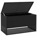 vidaXL vonkajší box na vankúš čierny 100x55x55,5 cm polyratan