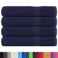 vidaXL Uteráky FROGN 4 ks námornícka modrá 100x200 cm 360 g/m²