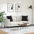 vidaXL Vankúše na pohovku 2 pcs Čierna 50 x 50 cm Kordúrová tkanina