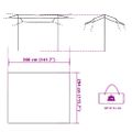 vidaXL Kempingová plachta zelená 360x294 cm vodotesná