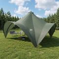vidaXL Párty stan 400 x 400 x 320 cm Armádna zelená Polyester a oceľ