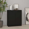 vidaXL Komoda čierna 60x30x70 cm spracované drevo