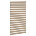 vidaXL Zebrová roleta pieskovo hnedá 135x200 cm šírka látky 130,9 cm polyester