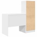 vidaXL Stôl Biela 125,5 x 50 x 127 cm 2 ks