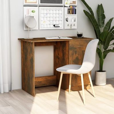 vidaXL Stôl dymový dub 100x50x76 cm spracované drevo