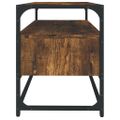 vidaXL TV skrinka dymový dub 80x35x45 cm spracované drevo